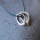 U And Me2 Infinity Silver Pendants On Leather