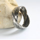 Handmade Woodland Unisex Silver Leaf Ring