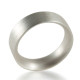 Mens Sterling Silver Wedding Ring Comfort Fit Matt