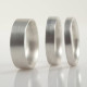 Mens Sterling Silver Wedding Ring Comfort Fit Matt