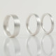 Mens Sterling Silver Wedding Ring Comfort Fit Matt