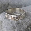 Handmade Unisex Textured Band Ring Handmade textured unisex band ring