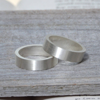 Personalised Wedding Band In Sterling Silver Personalised Wedding Band In Sterling Silver