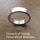 Personalised Wedding Band In Sterling Silver