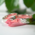 Wedding Bands in Sterling Silver Wedding band set with two different-width rings