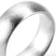 Wide Gents Soft Pebble Wedding Ring 18ct Gold