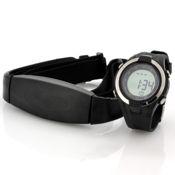 Heart Rate Monitor Watch w/ Chest Belt