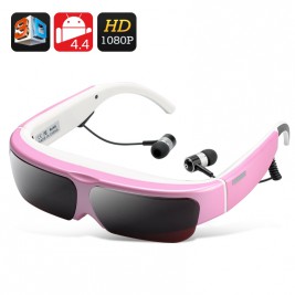 Android 2D/3D Virtual Video Glasses (Red)